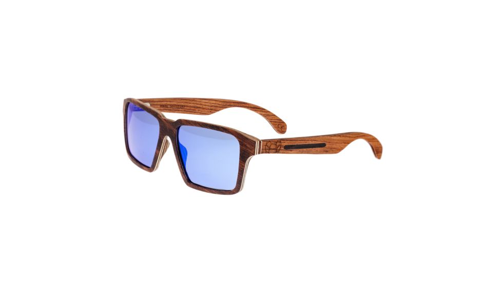 Earth Polarized Sunglasses Piha Collection, Ebony/Blue, ESG006RE