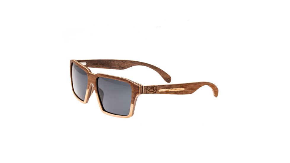 Earth Polarized Sunglasses Piha Collection, Walnut &amp; Zebra/Black, ESG006WZ