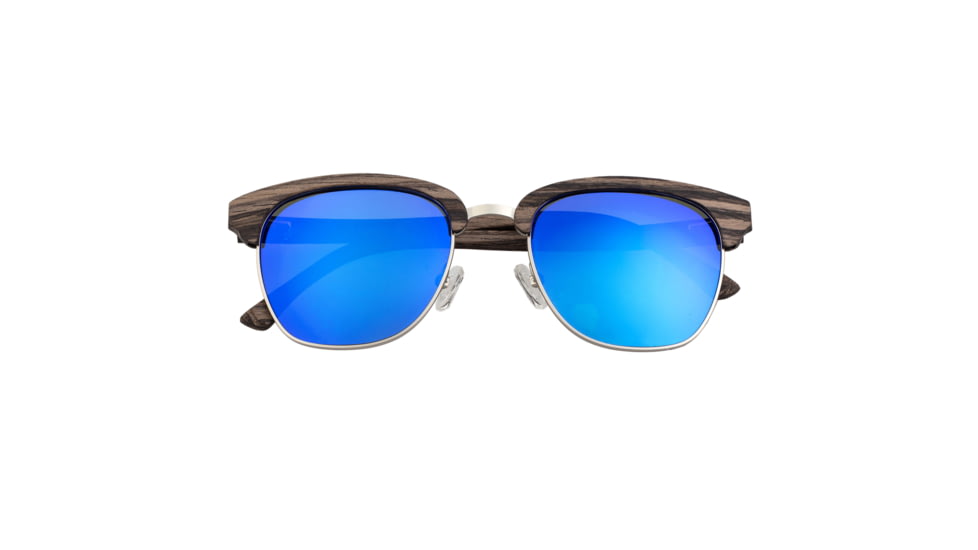 Earth Sassel Polarized Sunglasses - Unisex, Swiss Walnut/Blue, One Size, ESG045WS