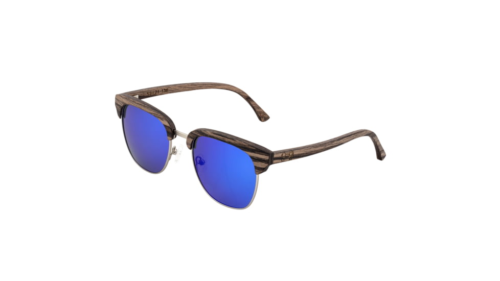 Earth Sassel Polarized Sunglasses - Unisex, Swiss Walnut/Blue, One Size, ESG045WS