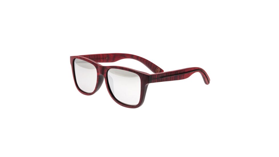 Earth Solana Polarized Sunglasses, Red Rosewood/Silver, ESG004RB