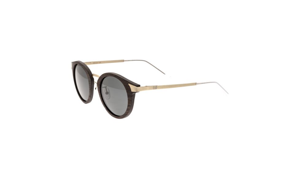 Earth Zale Polarized Sunglasses, Ebony/Black, ESG026BK