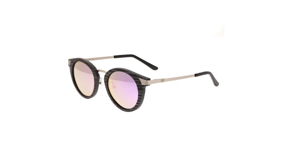 Earth Zale Polarized Sunglasses, Black Stripe/Pink, ESG026PK