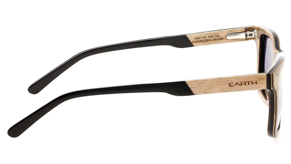 Earth Wood Tide Polarized Sunglass, Brown/Gold-Yellow, One Size, ESG009GD