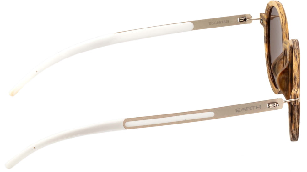 Earth Wood Toco Sunglasses, Apple Wood Frame, Brown Lens, Polarized, One Size, ESG051AG