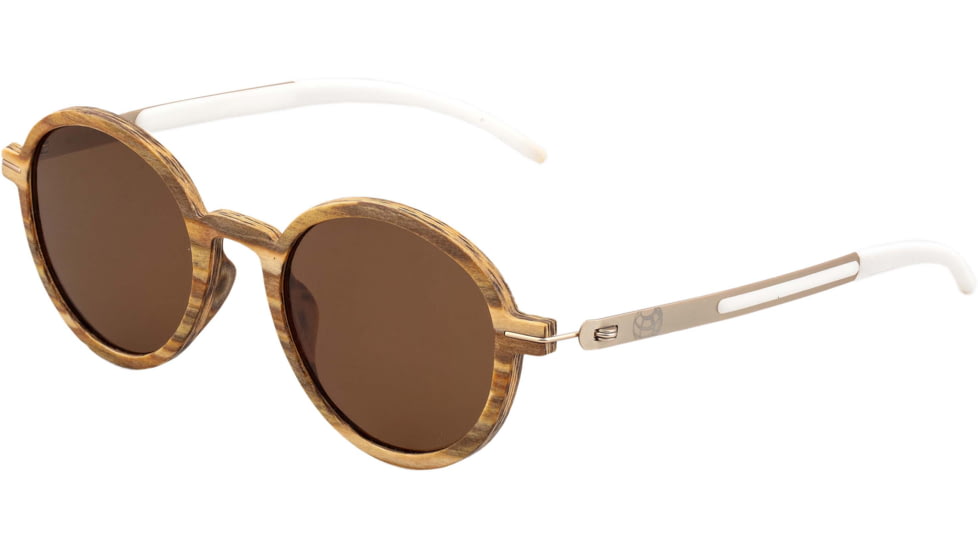 Earth Wood Toco Sunglasses, Apple Wood Frame, Brown Lens, Polarized, One Size, ESG051AG