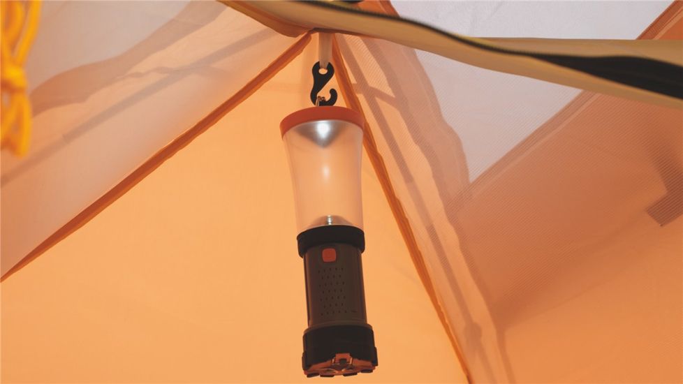 Easy Camp 2 Person Meteor 200 Tent, Orange / Gold 120190