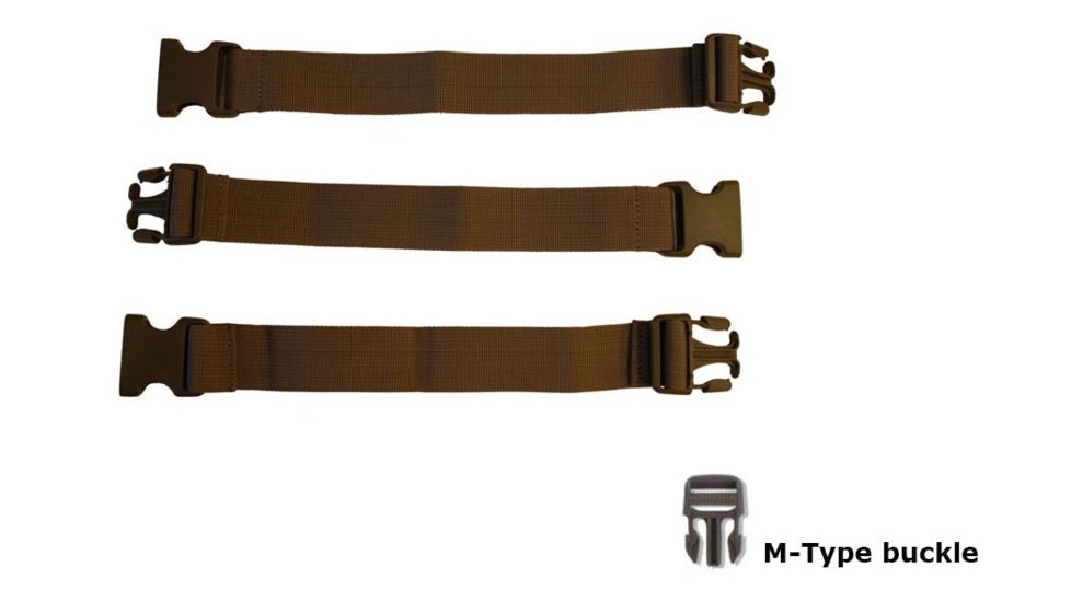 Eberlestock 38mm x 12in Extend Straps, M-Type, Dry Earth, ACME