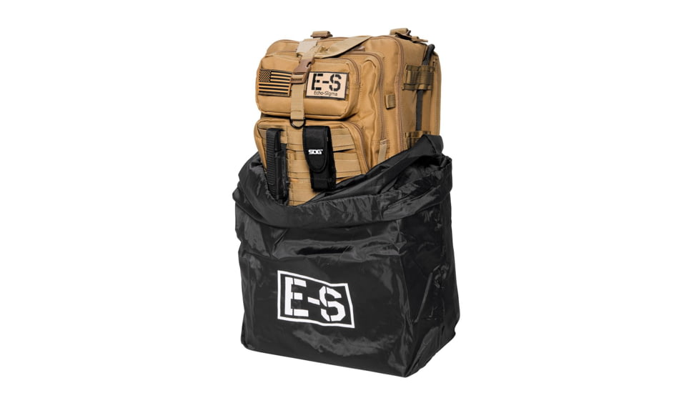 Echo-Sigma Emergency Systems Bug Out Bag Emergency Preparedness Kit, Coyote, ES-BOB-COY