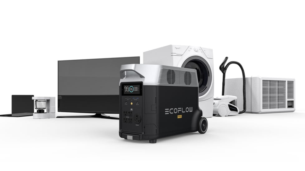 EcoFlow DELTA Pro Portable Power Station, Black, 50034001