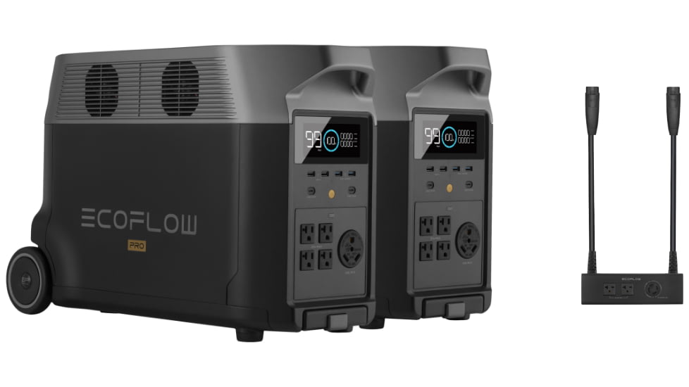 EcoFlow DELTA Pro Portable Power Station w/Double Votage Hub, Black, T2MR500-MR500PR-US