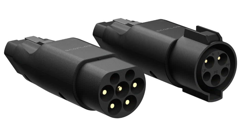 EcoFlow DELTA Pro Portable Power Station w/EV Adapter, Black, TMR500-MR500-CC-US