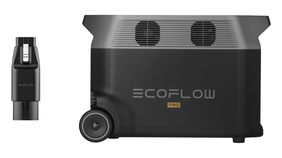 EcoFlow DELTA Pro Portable Power Station w/EV Adapter, Black, TMR500-MR500-CC-US