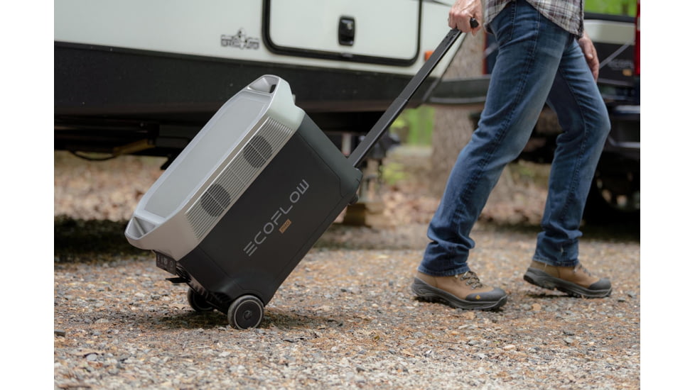 EcoFlow DELTA Pro Portable Power Station w/EV Adapter, Black, TMR500-MR500-CC-US