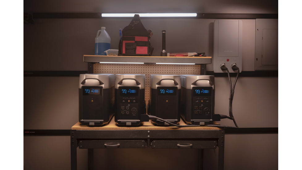 EcoFlow DELTA Pro Portable Power Station w/One Extra Battery, Black, DELTAPro-DELTAProEB-US