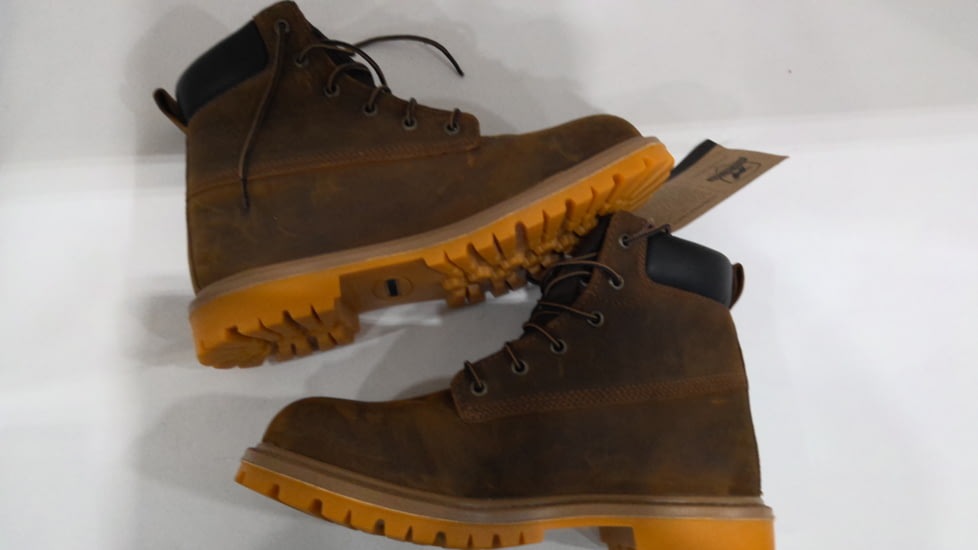 EDEMO Irish Setter Hopkins 83614 Mens Boot w/ Safety Toe, 6 in Height, Waterproof, Gaucho Leather, D Medium Width, Brown, 7.5, 83614D 075, EDEMO1