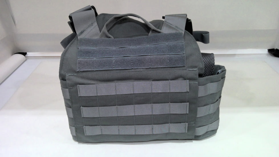 EDEMO Spartan Armor Systems Spartan Armor/Sentinel Plate Carrier and AR550 Level III+ Body Armor Package, Base Coat, Gunmetal Gray, Adjustable, SAS-PKG550-STNL-GG-KIT, EDEMO2