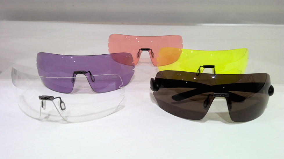 EDEMO Wiley X Wx Detection Clear Yellow Lens, CLEAR- YELLOW- COPPER- PURPLE-ORANGE, 1205, EDEMO1