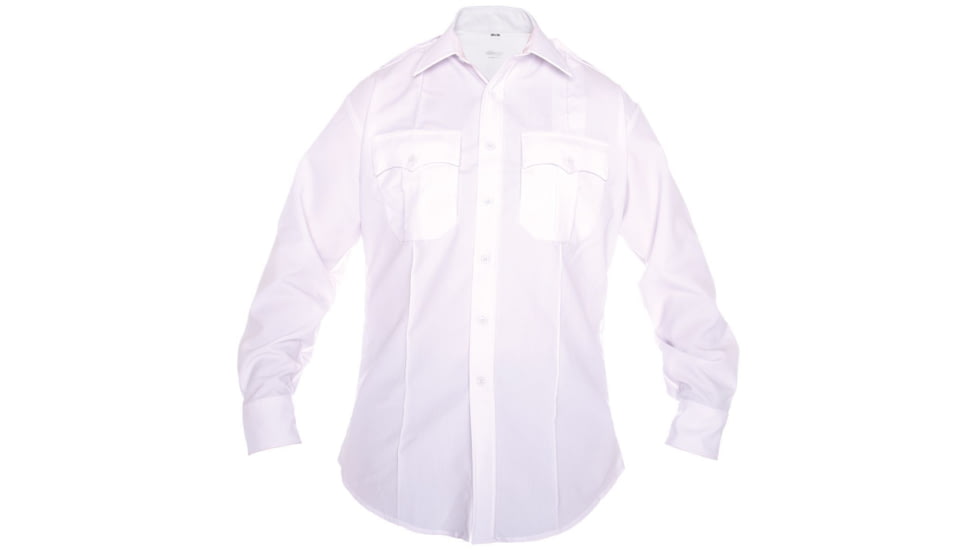 Elbeco Dutymaxx Long Sleeve Shirt, White - 580D-14-35