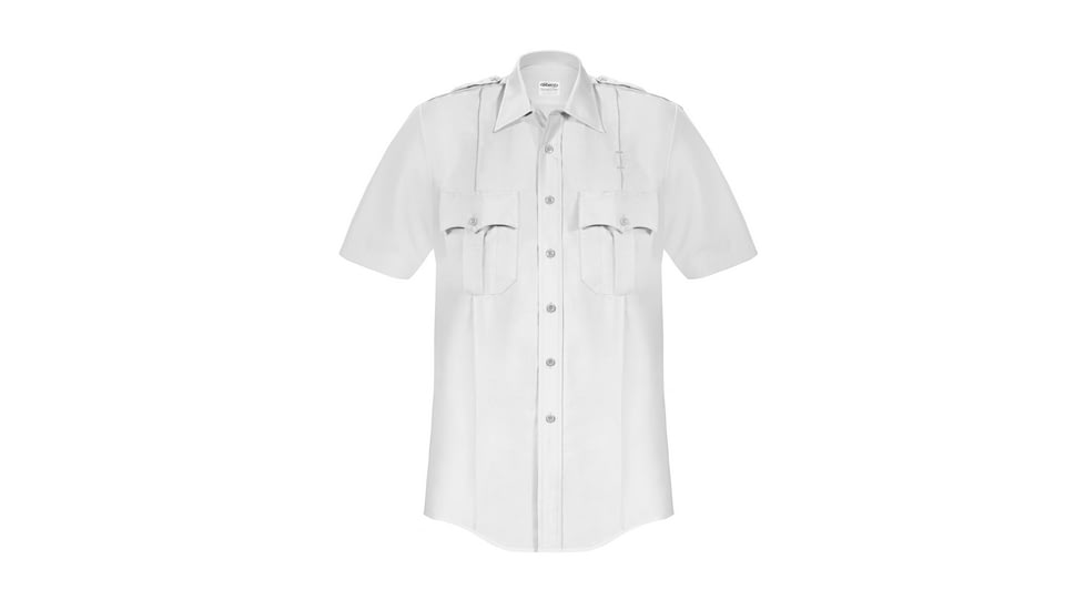 Elbeco Paragon Plus Short Sleeve Poplin Shirt, 6XL, White, TP867-6XL