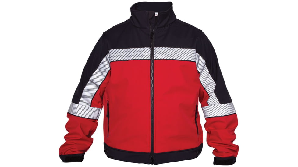 Elbeco Shield Color Block Soft Shell Jacket, Navy/red, 5XL - SH3704RN-5XL-R