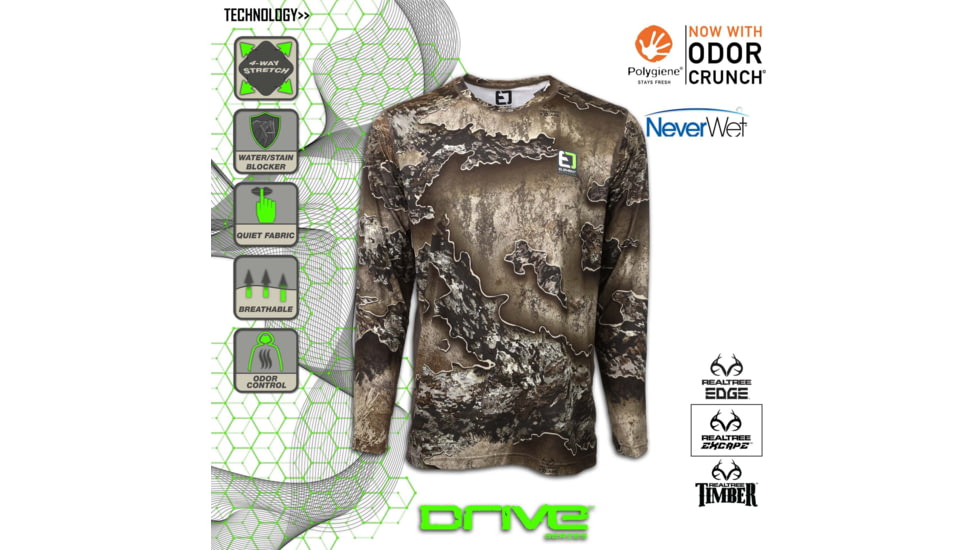 Element Outdoors Drive Series Long-Sleeve Shirt - Mens, EXCAPE, LARGE, DS-LS-L-EX