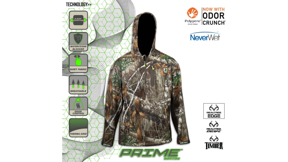 Element Outdoors Prime Series Quarter Zip Jacket - Mens, EDGE, 2X-LARGE, PS-QZJ-2XL-ED