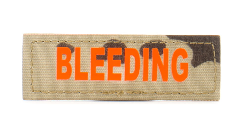 Eleven 10 1x3 Med Name Tape Patch, Orange - E10-7003-BLEEDING-MTC/ORG