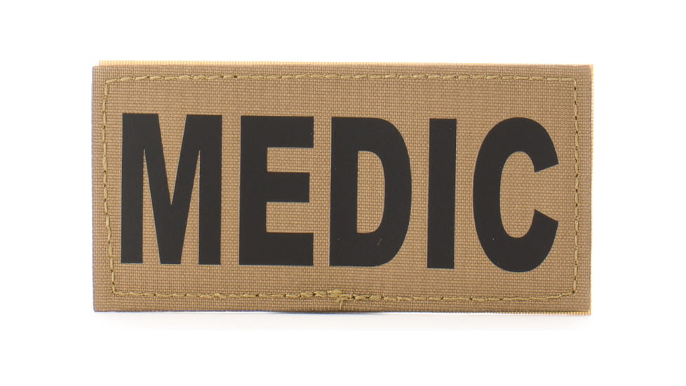 Eleven 10 2x4 Med Id Patch, Black - E10-7001-MEDIC-CYT/BLK