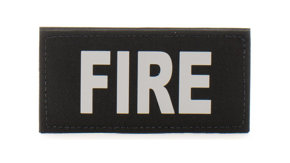 Eleven 10 2x4 Med Id Patch, Gray - E10-7001-FIRE-BLK/GRY