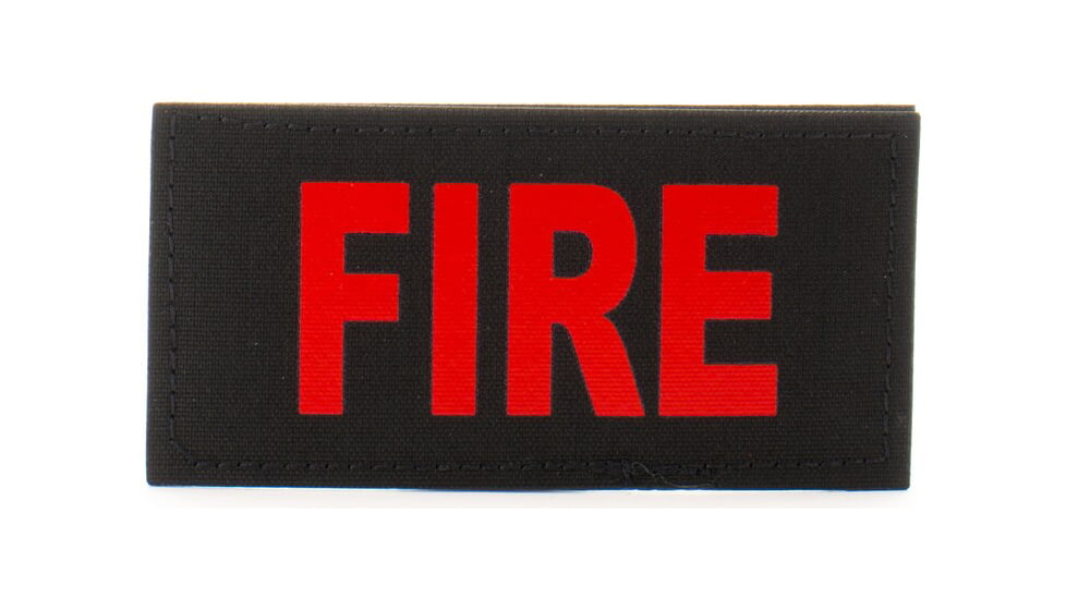 Eleven 10 2x4 Med Id Patch, Red - E10-7001-FIRE-BLK/RED