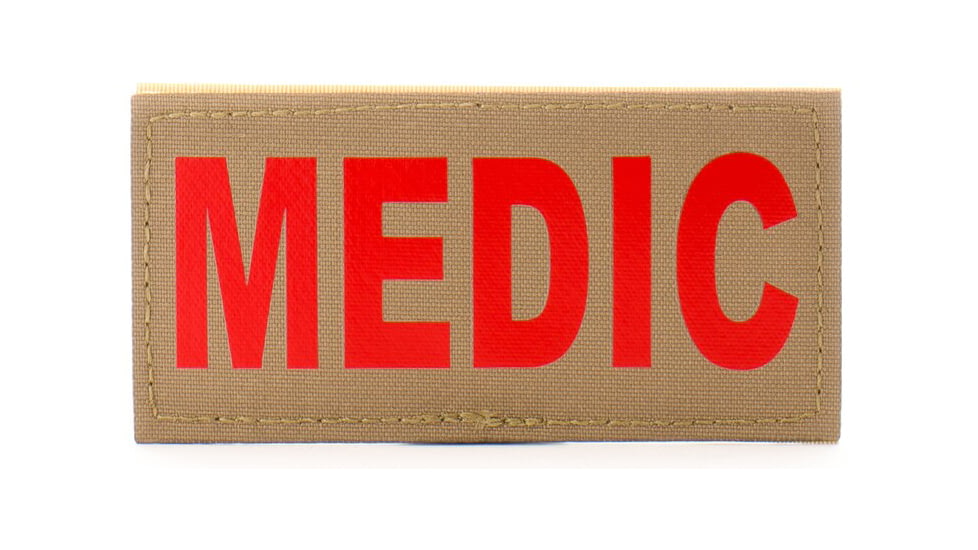 Eleven 10 2x4 Med Id Patch, Red - E10-7001-MEDIC-CYT/RED