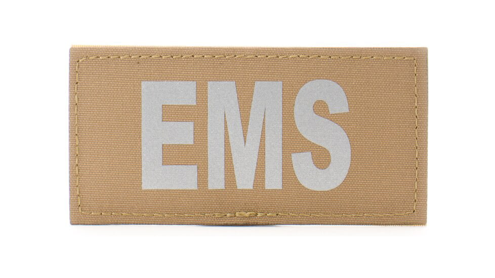 Eleven 10 2x4 Med Id Patch, Silver Reflective - E10-7001-EMS-CYT/REF