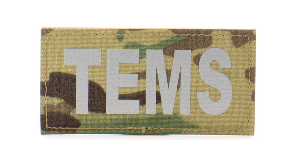 Eleven 10 2x4 Med Id Patch, Silver Reflective - E10-7001-TEMS-MTC/REF
