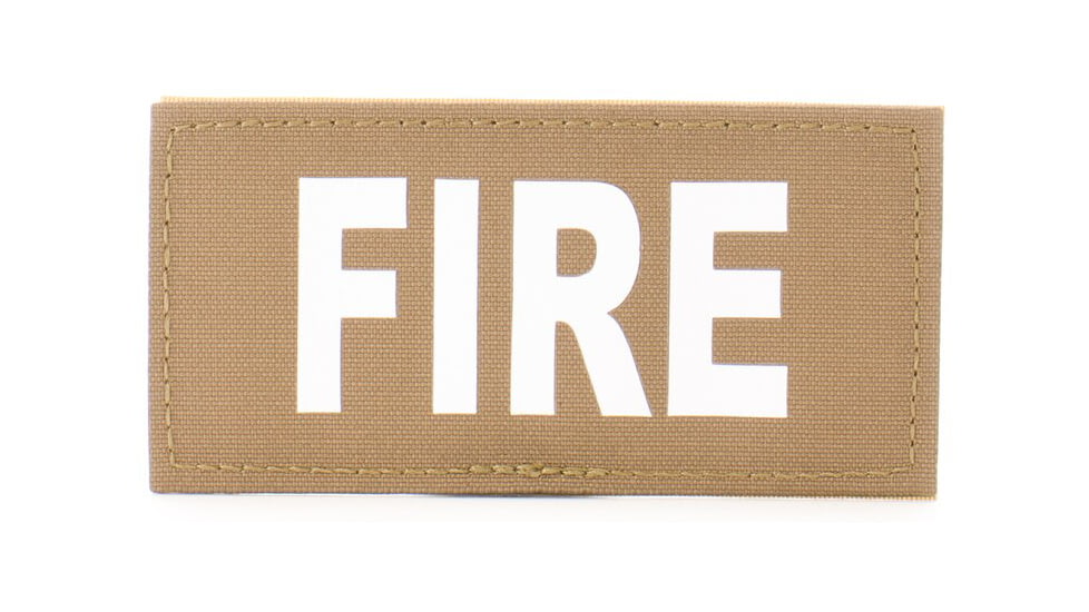 Eleven 10 2x4 Med Id Patch, White - E10-7001-FIRE-CYT/WHT