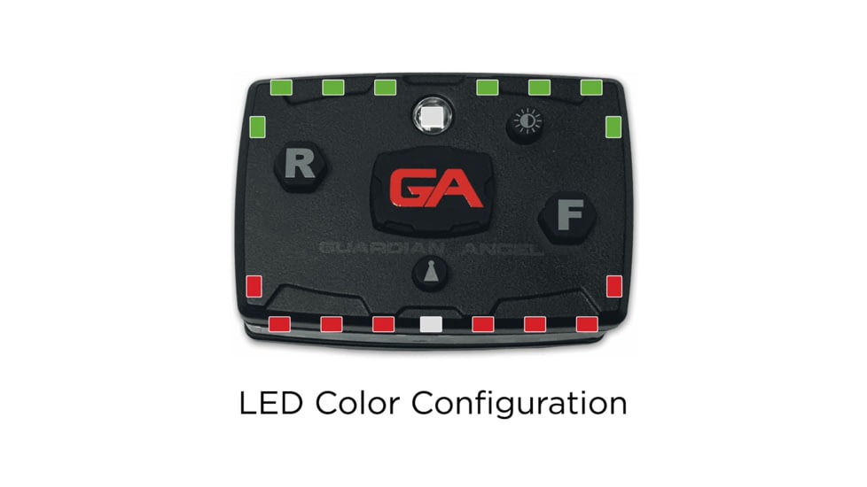 Elite Series White LED Work Light, Red/Green, GA-ELT-RG-DVOR