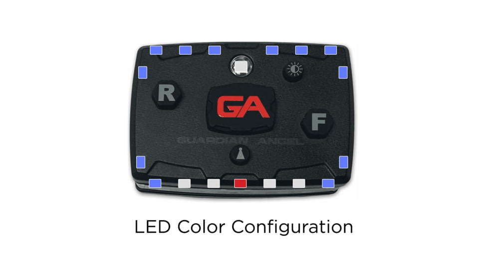 Elite Series White/Red 4 LED Work Light, Blue/Blue, GA-ELT-BB-DVOR