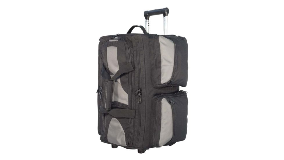 Elite Survival Systems Range Roller, Rolling Range Bag, Black/Gray - 21x13x11in 9010-B