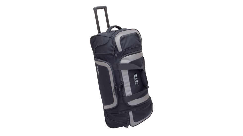 Elite Survival Systems Travel Prone Check-Mate Rolling Gear Bag, Black/Gray 6010-B