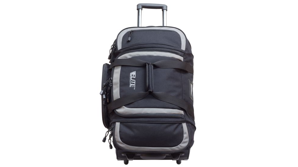 Elite Survival Systems Travel Prone Check-Mate Rolling Gear Bag, Black/Gray 6010-B
