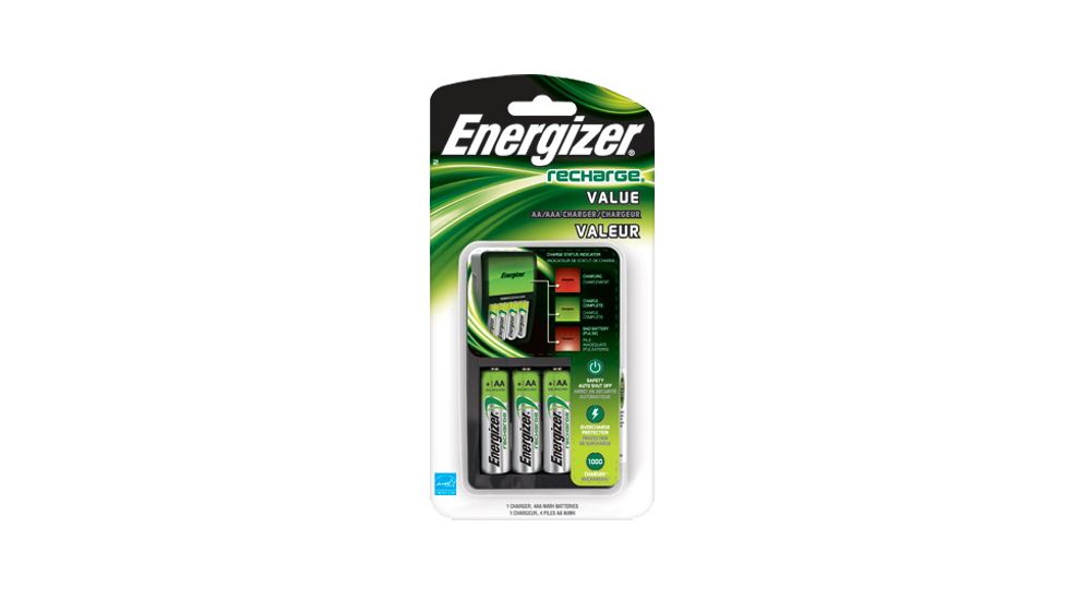 Energizer Recharge Value Charger with 4AA Batteries CHVCMWB-4