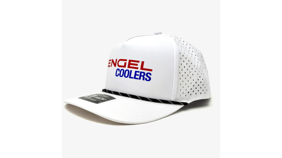 Engel Coolers Engel 1010 Performance Trucker Cap, White with Logo, CAP-1010-W