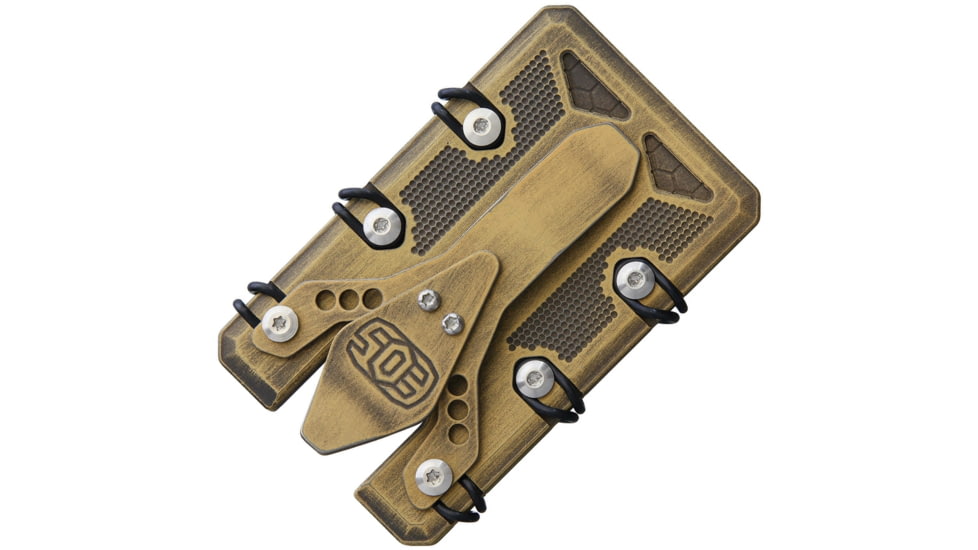 EOS 2.5 Wallet Cerakote, 3.63in X 2.25in, 25 Cards, Gold Black Cerakote, EOS010