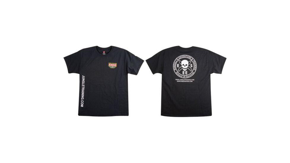 ESEE Training T-Shirt Short Small, Black, SM ESTS