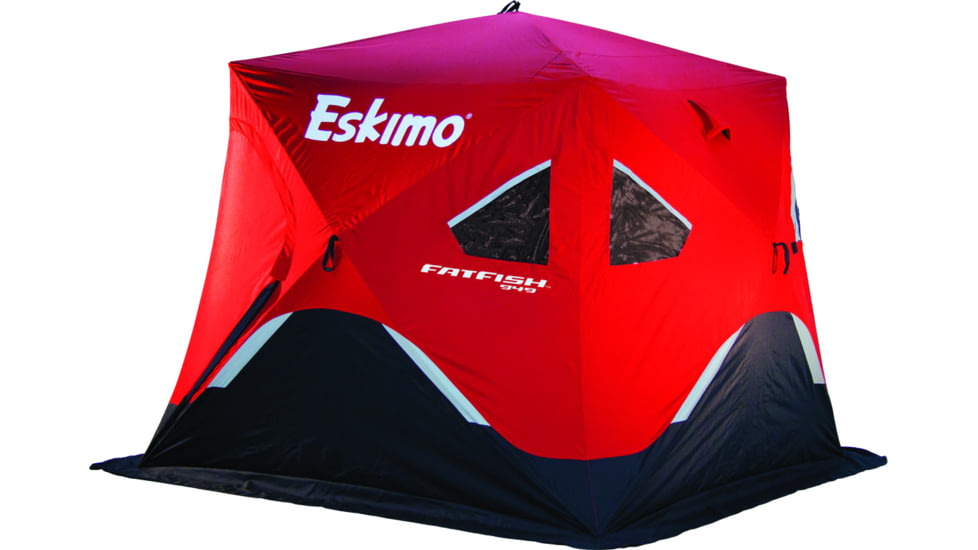Eskimo Fat Fish 949 Ice Shelter, Red/Black, 94x94x80in, FF949