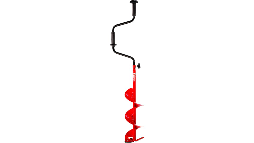 Eskimo Hand Auger W/Dual-Flat Blade, Red, 8 in, HD08