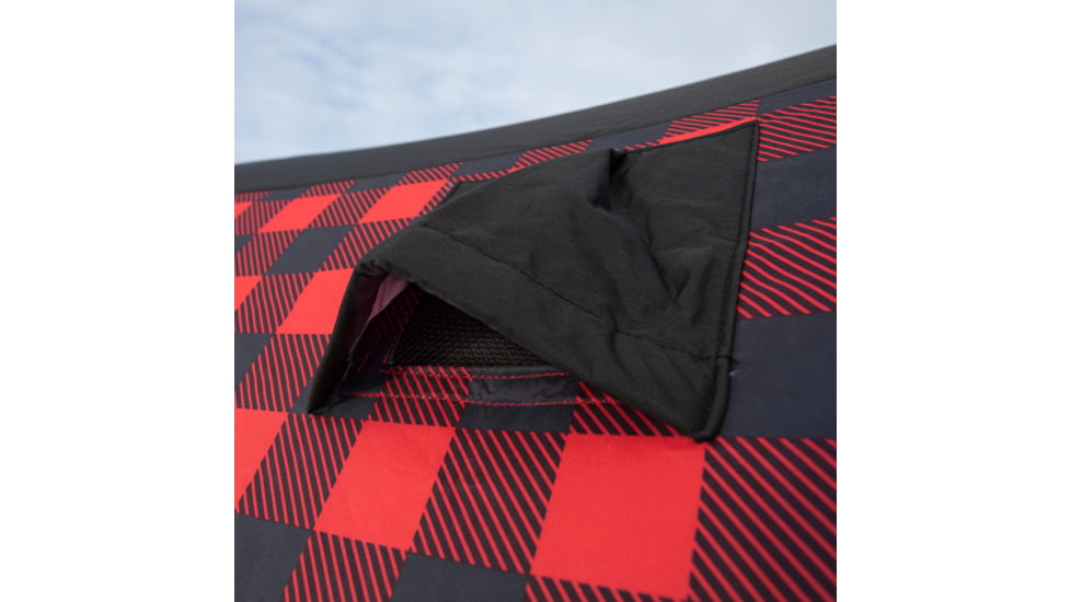 Eskimo Ice Shelter Outbreak 650 XD Plaid, Red/Black, 5-7 Person, 44650