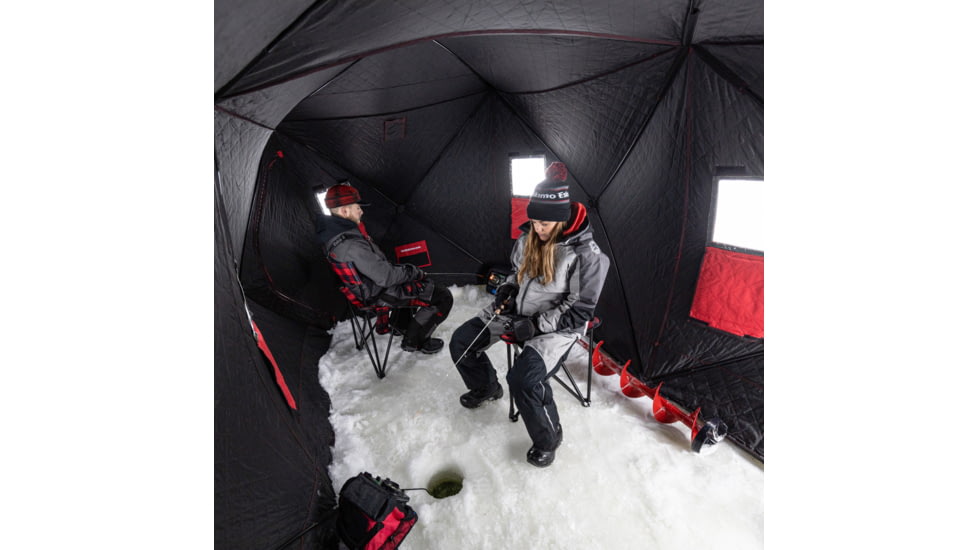 Eskimo Ice Shelter Quickfish 6 Insulated, Red/Black, 6 Person, 36150