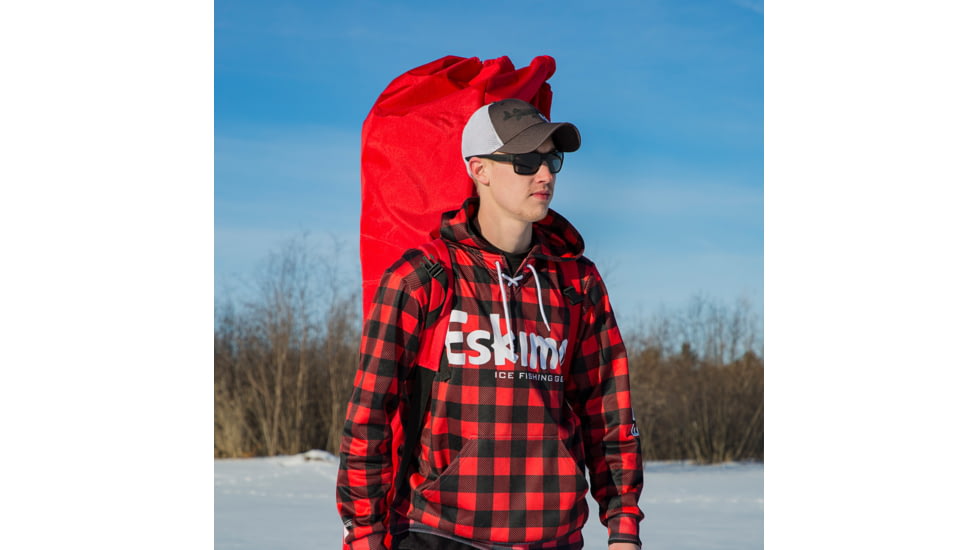 Eskimo Ice Shelter Quickfish 6 Insulated, Red/Black, 6 Person, 36150