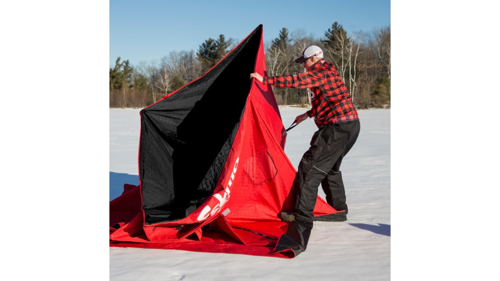 Eskimo Ice Shelter Quickfish 6 Insulated, Red/Black, 6 Person, 36150